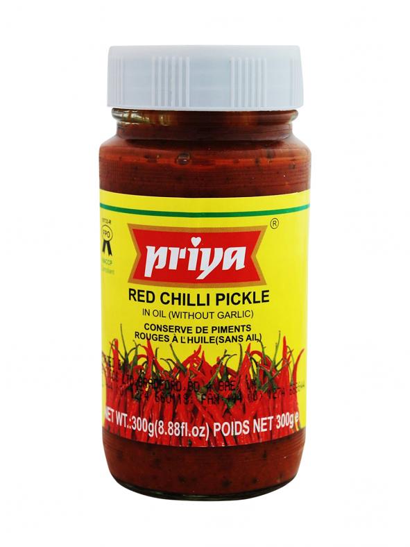 Priya Red Chili Pickle Without Garlic 300 G 33421 Buy Priya Pickles