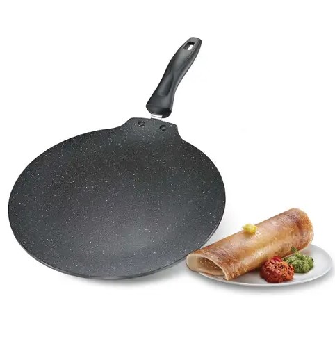 Prestige Omega Deluxe Granite 28cm Thickness 4.88 mm Flat Dosa Tawa, 11" Prestige Omega Deluxe Granite 28cm Thickness 4.88 mm Flat Dosa Tawa, 11"