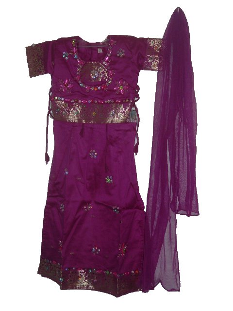 Pattu Pavadai Kids In Pretty Fuchsia Color