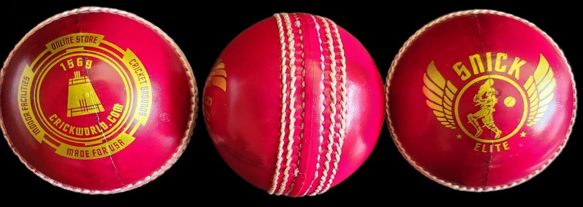 SNICK cricket leather balls HAND STICHED (50-60 overs) - PREMIUM RED SNICK cricket leather balls HAND STICHED (50-60 overs) - PREMIUM RED
