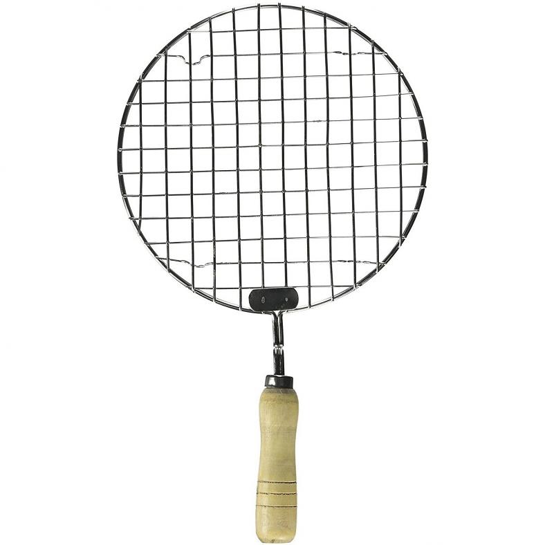 Stainless Steel Wire Roaster, Papad Jali, Round-Small