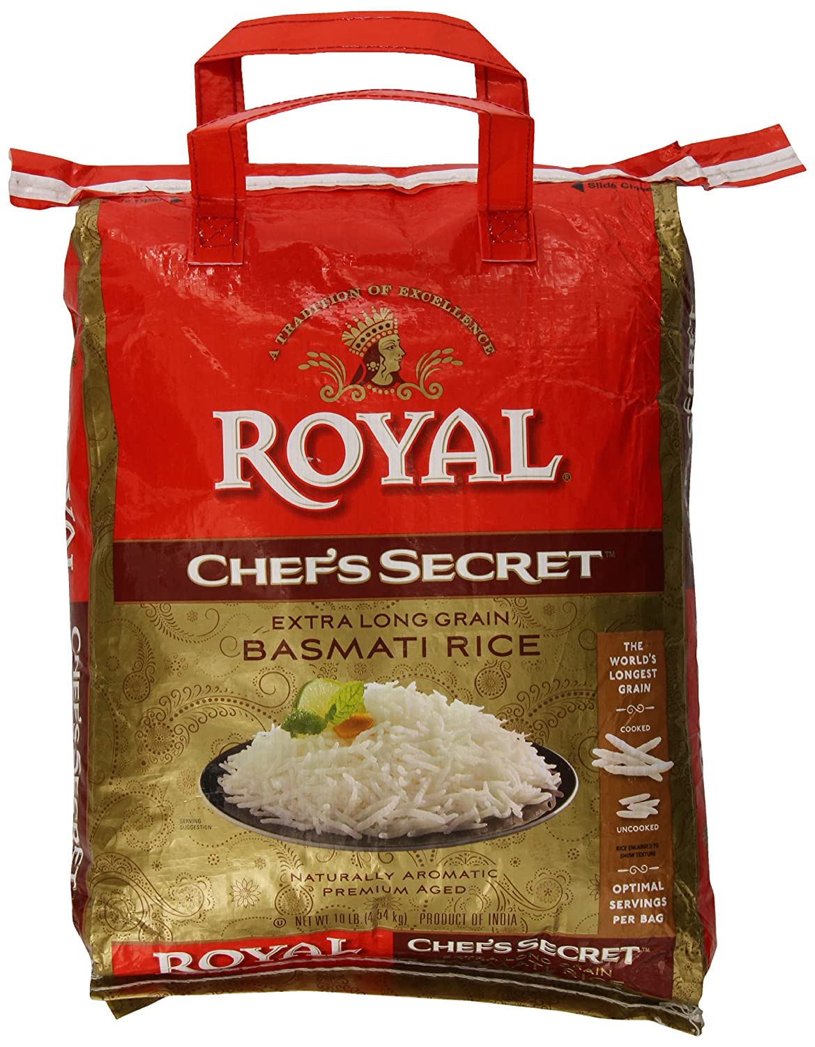 Royal Chef's Secret Basmati Rice - 10 LB