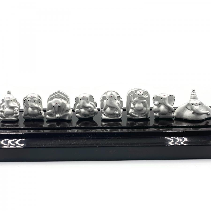 999 Pure Silver Astha Ganesha Murthi Idol / Statue (Figurine #33) 999 Pure Silver Astha Ganesha Murthi Idol / Statue (Figurine #33)