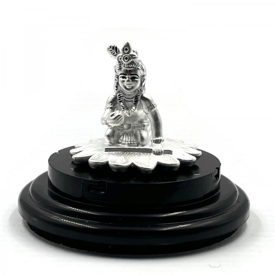 Carved Design 999 Krishna Pure Silver (99.5%) Idol/Statue/Murti (#06) Carved Design 999 Krishna Pure Silver (99.5%) Idol/Statue/Murti (#06)