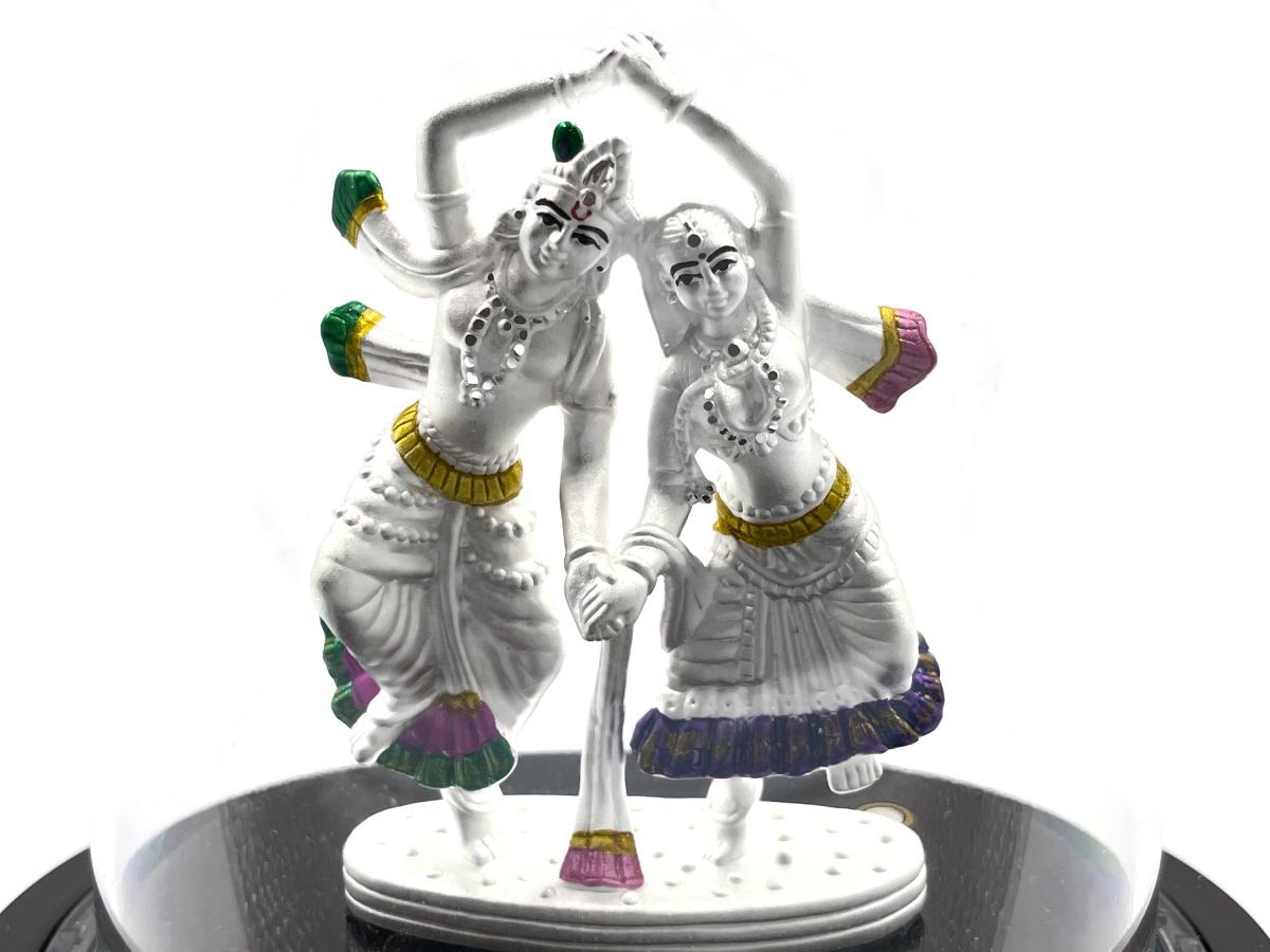 Beautiful Design 999 Pure Silver Radha Krishna Murti For Gift Pooja 03 Buy Pure Silver Statue Online