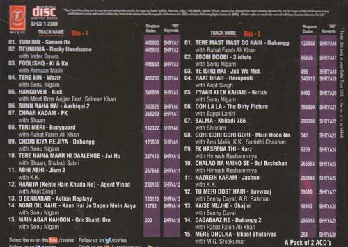 SHREYA - At Her Best (VOl 2) Set of 2 Music CD