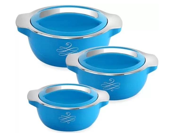 Cello Silvio Insulated Hotpot 3 Pcs Set Pack of 3 Thermoware Casserole Set Cello Silvio Insulated Hotpot 3 Pcs Set Pack of 3 Thermoware Casserole Set