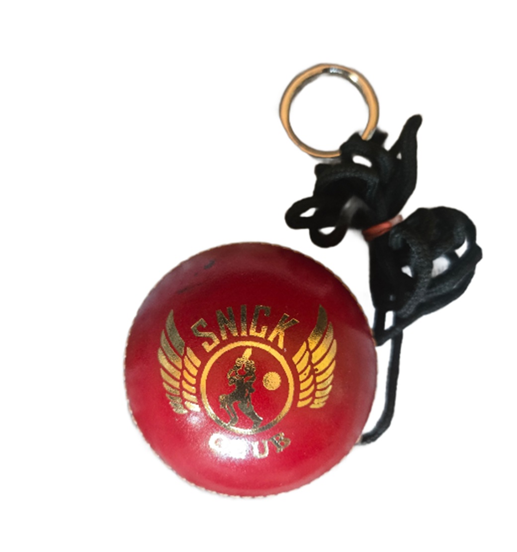 SNICK HANGING LEATHER CRICKET BALL WITH STRING 