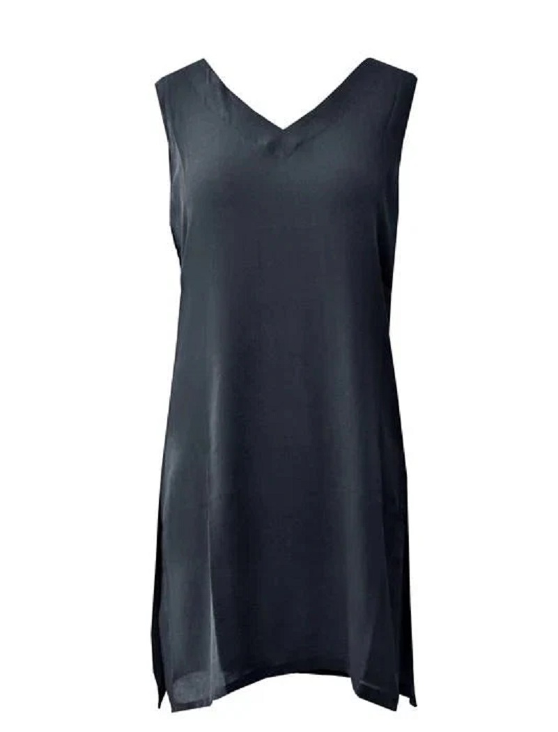 Women's Black Sleeveless Inner Slip – Pakistani & Indian Wear
