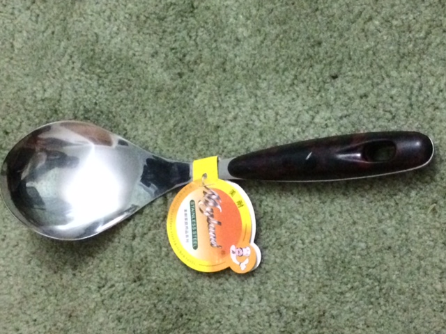 Stainless Steel Serving Spoon w/ Wide Head