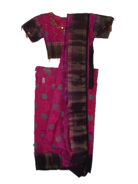 Children Saree Costume, Kids Pretty Pink Pleated Sari, PRESTITCHED ...