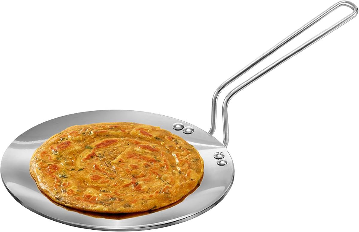 Hawkins Tri-Ply Stainless Steel Tava 22 cm, 3.5mm Induction Compatible