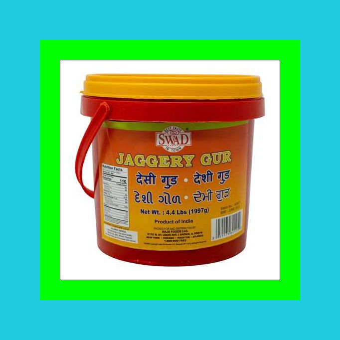 Swad Desi Indian Gur Bucket 4.4 lb-Free shipping in USA-ਜਗਰੀ ਗੁਰੂ - જાગરી ગ