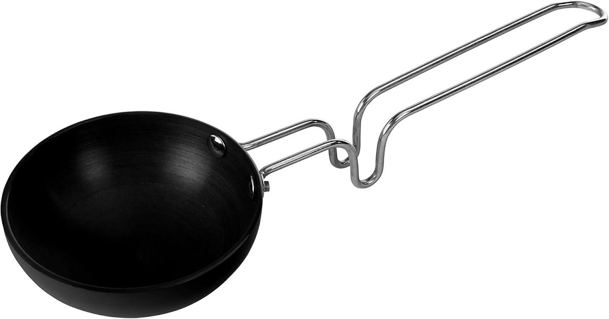 Vinod Hard Anodized Tadka Pan, Black