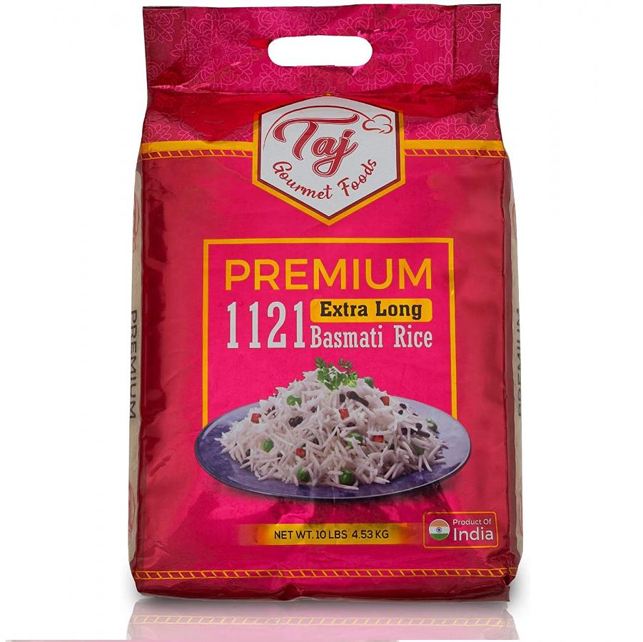 TAJ Premium 1121 Basmati Rice, Extra Long Grain #43118 ...