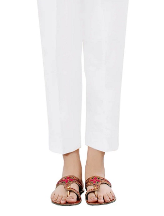 Women's White Lawn Cotton Pants – Pakistani & Indian Traditional Wear