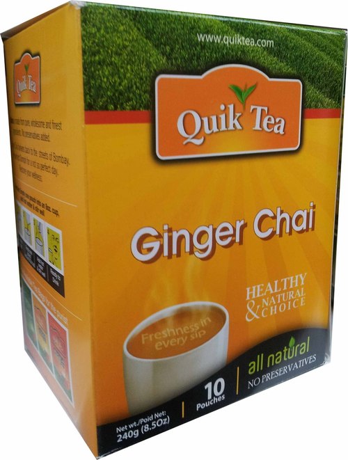 Quick Tea Ginger Chai 10 Bags / 8 Oz 32459 USA