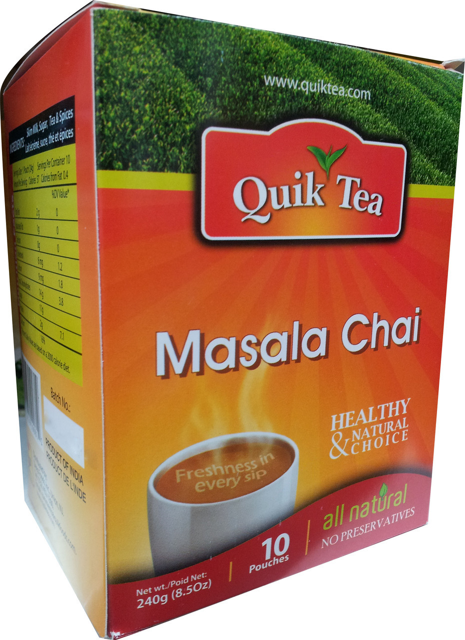 Quick Tea Masala Chai 10 Pouches 8 Oz 32458 USA