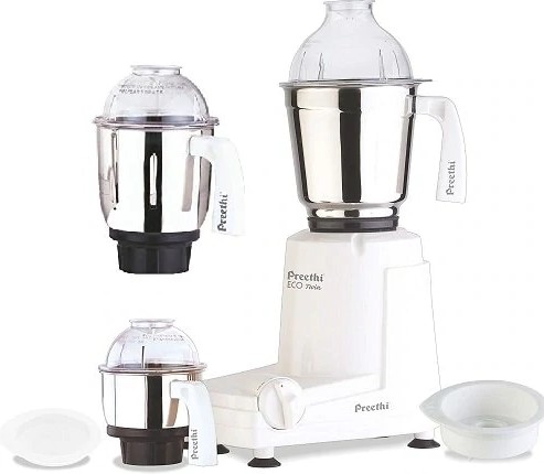 Preethi Eco Twin 3 Jars Mixer Grinder, 550-Watt for USA & Canada Preethi Eco Twin 3 Jars Mixer Grinder, 550-Watt for USA & Canada