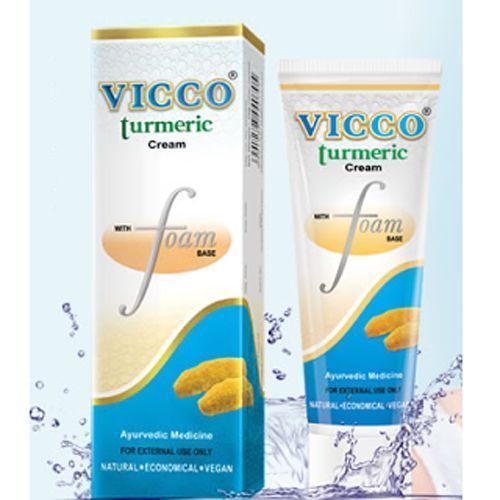 Vicco Turmeric Cream W/ Foam Base Ayurvedic Face Wash 70Gm 35109