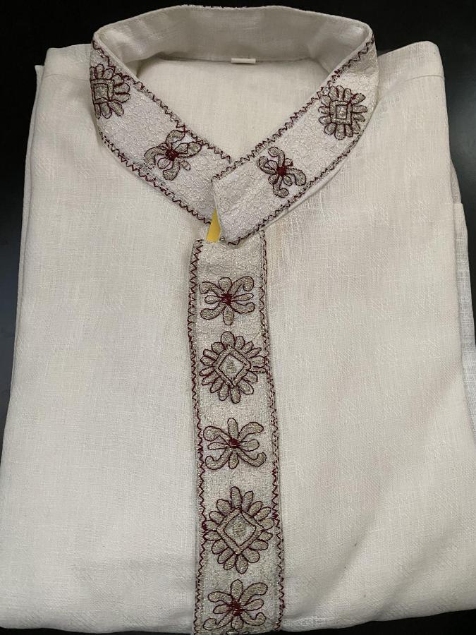 White Soft Cotton Kurta Pajma w/ Churidar Pants for Teenage Boys White Soft Cotton Kurta Pajma w/ Churidar Pants for Teenage Boys
