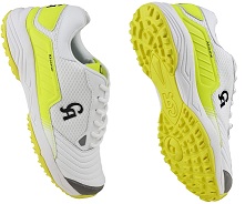 CA Xtreme Cricket Shoes Rubber studs White/Yellow