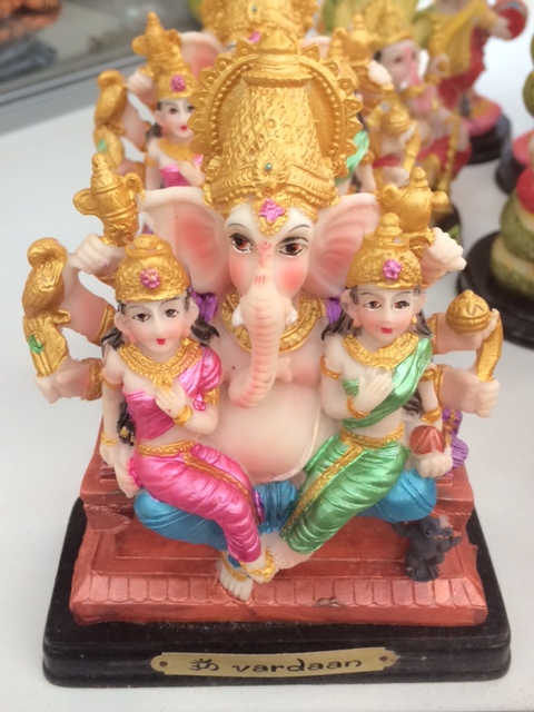 Ganesha, Lakshmi & Saraswati Statue, Handmade Idol