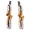 azzling Hair Pin Black Metal Jonquil Lite Smoked Topaz Crystals