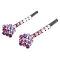 Flower Hair Pin w/ Smashing Amethyst Lite Dark Inexpensive Pin Flower Hair Pin w/ Smashing Amethyst Lite Dark Inexpensive Pin