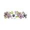 Amethyst Barrette Flowers Painted In Purple Crystals Wedding Hair Clip Amethyst Barrette Flowers Painted In Purple Crystals Wedding Hair Clip