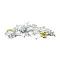 White & Grey Pastel Enamel w/ Sparkling Crystals Bridesmaid Hair Clip White & Grey Pastel Enamel w/ Sparkling Crystals Bridesmaid Hair Clip