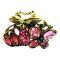 Sophisticated Hair Accessories Pin Red Crystals clamp Hair claw Clip 