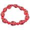 Fashion Coral 10MM Skull Bead Stretchable Bracelet