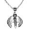 Bat Skull Halloween Pendant Necklace 24 Inches Long Necklace Bat Skull Halloween Pendant Necklace 24 Inches Long Necklace