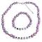Personalized Necklace Bracelet Holiday Gift Purple Beads Flower Beads Personalized Necklace Bracelet Holiday Gift Purple Beads Flower Beads