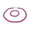Fuchsia Beads 10mm Beads Necklae Stretchable Bracelet Christmas Gift Fuchsia Beads 10mm Beads Necklae Stretchable Bracelet Christmas Gift