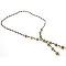 Terrific Return Gift Black Pipe Necklace Tassel Drop Down Necklace Terrific Return Gift Black Pipe Necklace Tassel Drop Down Necklace