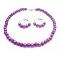 Puprle Dress Girls Jewelry Flower Girls Necklace Set Purple 