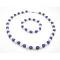 Wedding Flower Girls Purple & White Multifaceted 8mm Necklace Bracelet Wedding Flower Girls Purple & White Multifaceted 8mm Necklace Bracelet