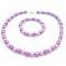 Girls Gift Inexpensive Necklace & Bracelet Purple Flower Girl Gift Girls Gift Inexpensive Necklace & Bracelet Purple Flower Girl Gift