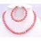 Shiny Red Beads Round Beads Stretchable Necklace & Bracelet Girls Gift Shiny Red Beads Round Beads Stretchable Necklace & Bracelet Girls Gift