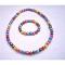 Stretchable Fancy Beads Necklace & Bracelet Multicolored Stretchable Fancy Beads Necklace & Bracelet Multicolored