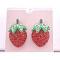 Earrings Juicy Strawberry Stud Earring Sparkling Embedded Red Crystals Earrings Juicy Strawberry Stud Earring Sparkling Embedded Red Crystals