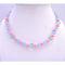 Round Beads Girls Stretchable Jewelry In Cool Pink & Blue Beads Round Beads Girls Stretchable Jewelry In Cool Pink & Blue Beads