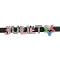 Inexpensive multicolor Name w/ Charm Star Bracelet