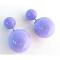 Double Sided Earrings In Gorgeous Stunning Purple Bubble Bead Double Sided Earrings In Gorgeous Stunning Purple Bubble Bead
