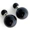 Black Pearl Double Sided Earrings Bridesmaid Double Sided Earrings 