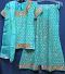 Turquoise Lehenga Choli /w Gold Trim for 5-6 Years Old Girls #6020