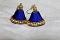 Blue Silk Thread Jhumka Earrings Blue Silk Thread Jhumka Earrings