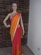 Yellow & Red Shaded Georgette Saree \w Sequins Gold Blouse(Clearance Sale ) Yellow & Red Shaded Georgette Saree \w Sequins Gold Blouse(Clearance Sale )
